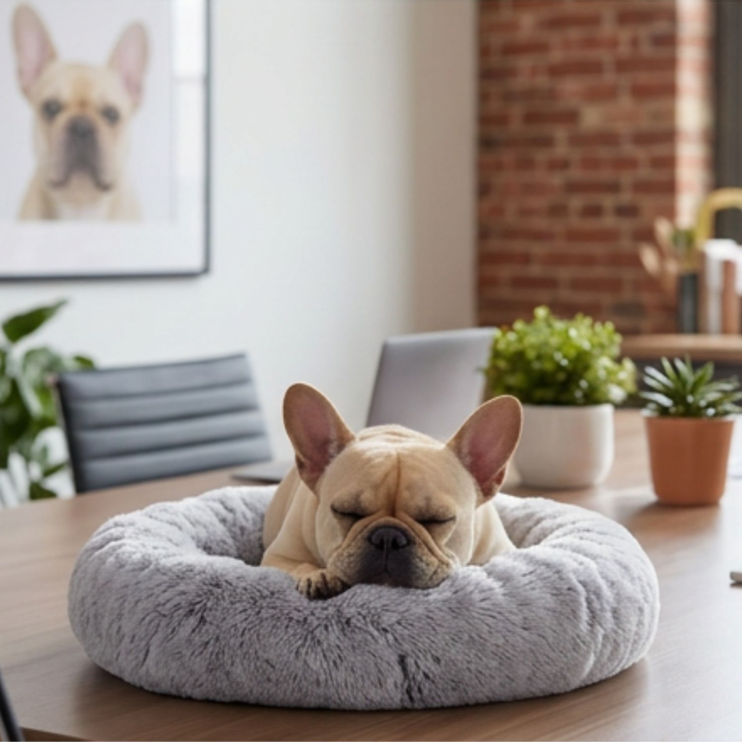 Fifi in her cosy bed